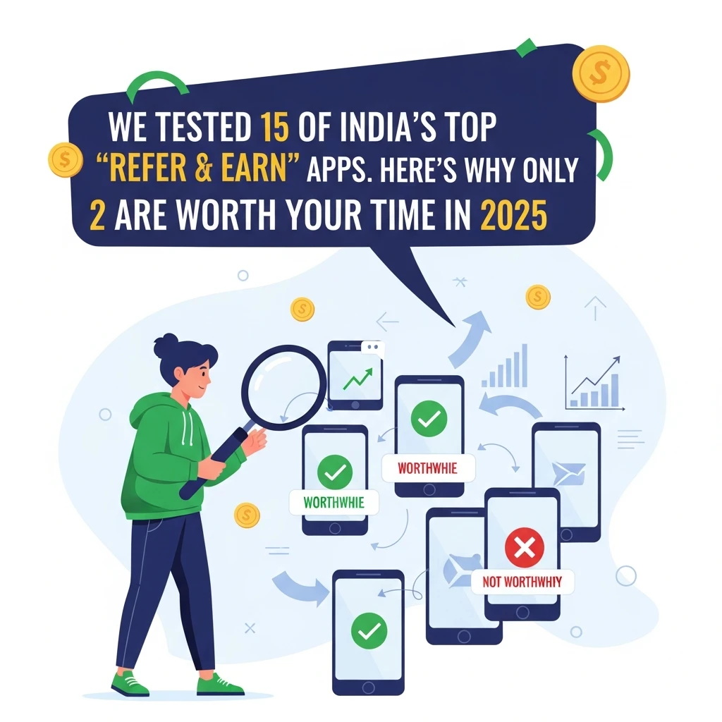 We Tested 15 of India's Top 'Refer & Earn' Apps. Here's Why Only 2 Are Worth Your Time in 2025