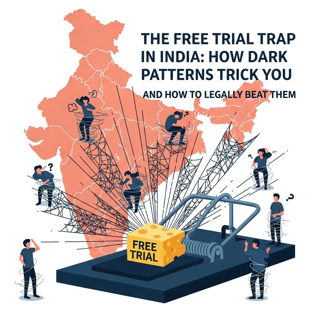 The Free Trial Trap in India: How Dark Patterns Trick You (and How to Legally Beat Them)