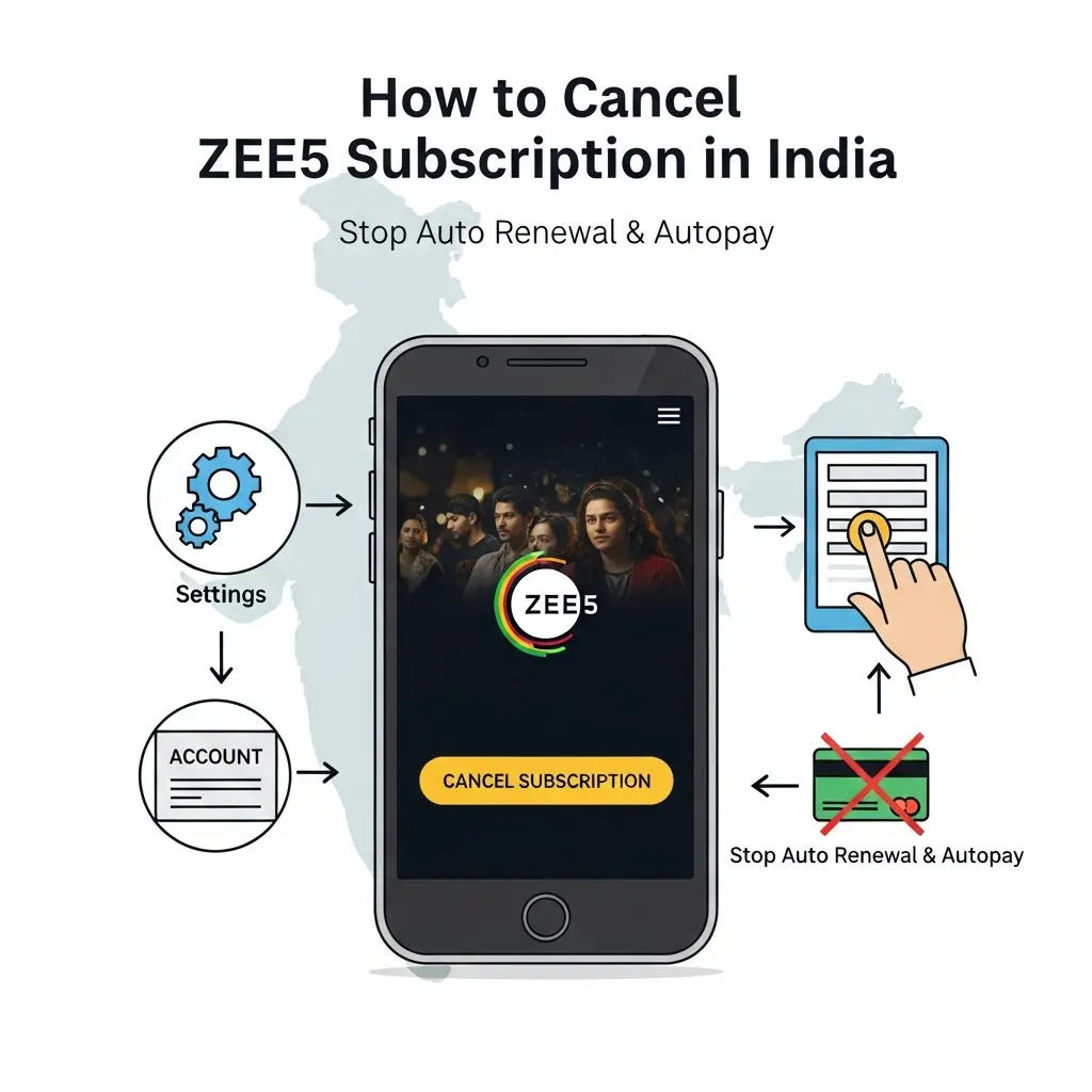 How to Cancel ZEE5 Subscription in India (Stop Auto Renewal & Autopay)