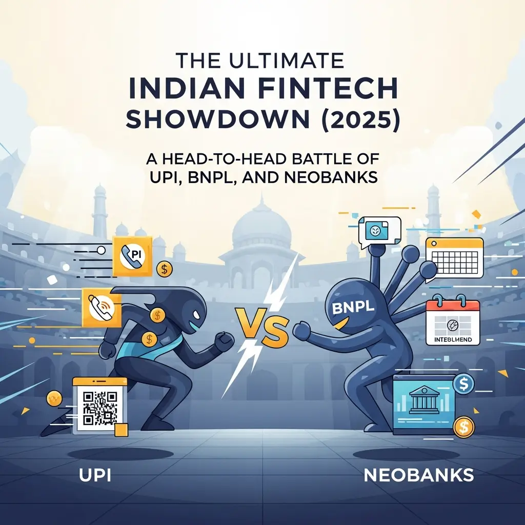 The Ultimate Indian FinTech Showdown (2025): A Head-to-Head Battle of UPI, BNPL, and Neobanks